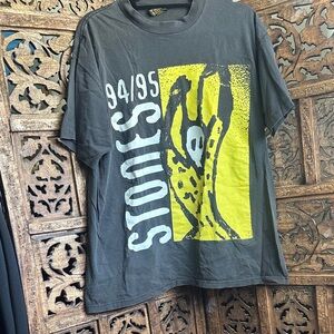 Rolling Stones North American Tour  94/95 Graphic Short Sleeve Tee Black/Yellow